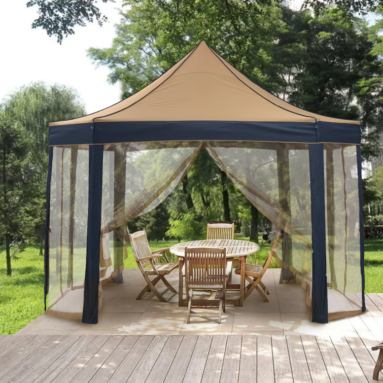 GDY Outdoor 8Sided 13 Ft. W x 10 Ft. D Metal Popup Canopy & Reviews Wayfair